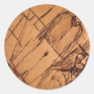 INSIDE CLASSIC ROUND STICKER