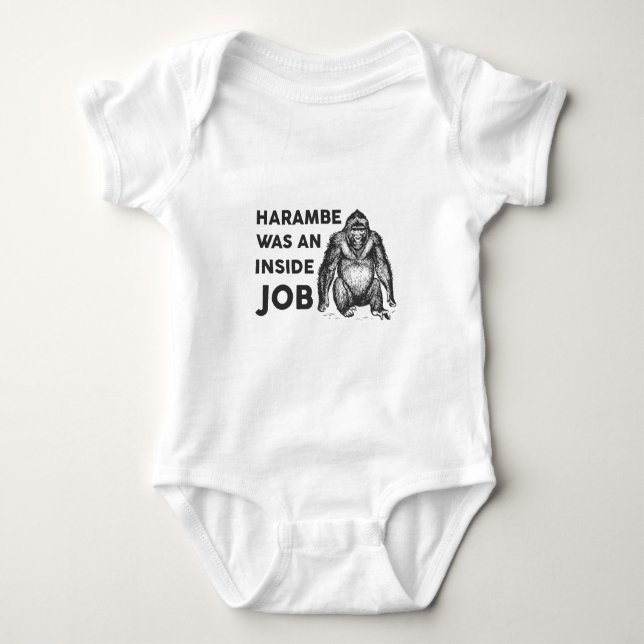Inside Job Harambe Baby Bodysuit (Front)