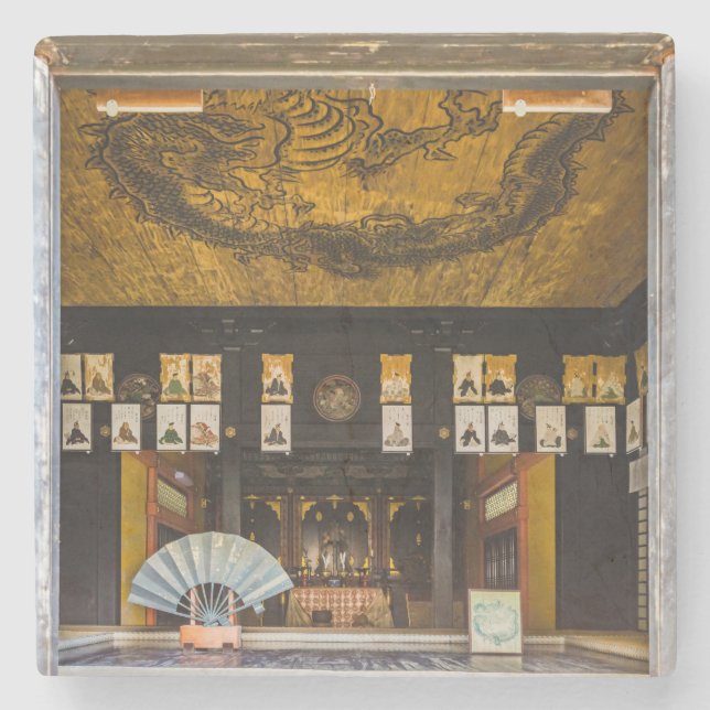 Inside Konchi-In temple, Kyoto Stone Coaster (Front)