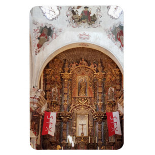 Inside Mission San Xavier del Bac, Tucson AZ Magnet