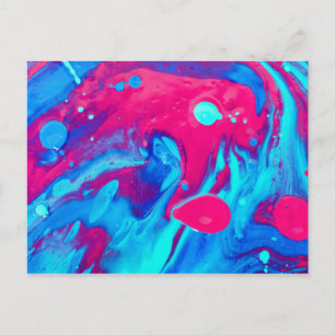 Inside of a lava lamp holiday postcard