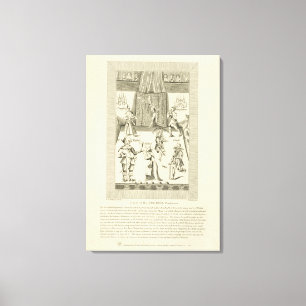 Inside of the Red Bull Playhouse, frontispiece to Canvas Print