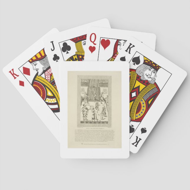 Inside of the Red Bull Playhouse, frontispiece to Playing Cards (Back)