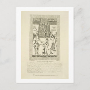 Inside of the Red Bull Playhouse, frontispiece to Postcard