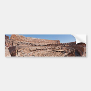 Inside of the Rome Colosseum Panoramic Portrait Bumper Sticker