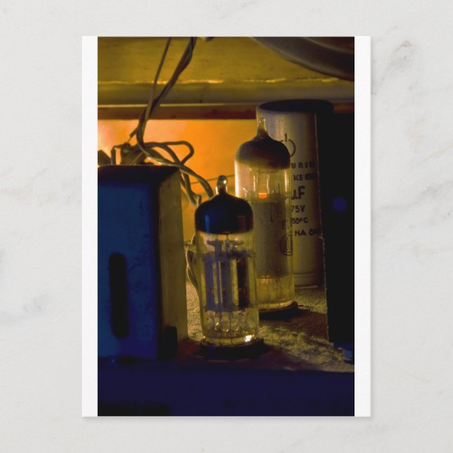 inside old radio postcard (Front)