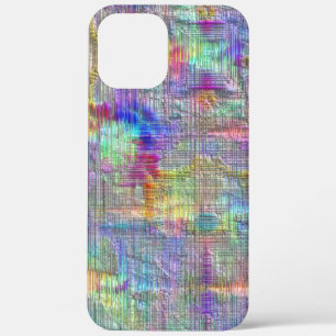Inside out coloured spots under straight thin line iPhone 12 pro max case