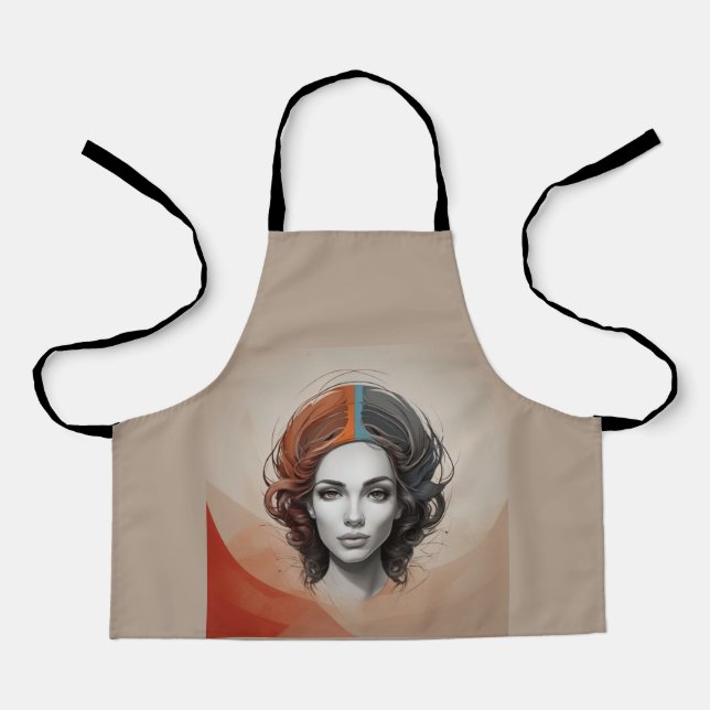 inside out vivid girl apron (Front)