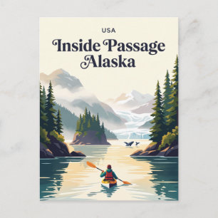 Inside Passage Alaska USA Postcard