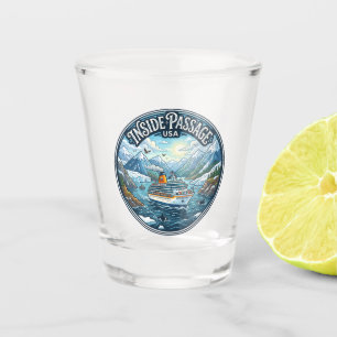Inside Passage Cruise Ship USA Shot Glass
