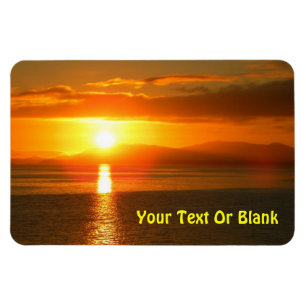 Inside Passage Sunset Magnet