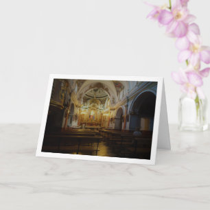 Inside San Miguel Monastery, Lliria, Spain Card