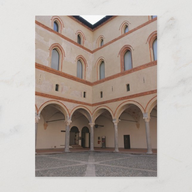 Inside Sforza Castle - Milano, Italia Postcard (Front)