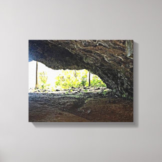 Inside the Cave photo created as a  Canvas Print