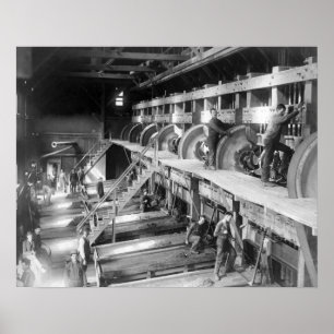 Inside the Deadwood Terra Gold Stamp Mill Poster