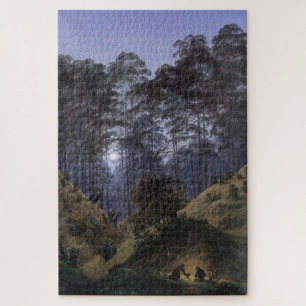 Inside the Forest in the Moonlight – Friedrich Jigsaw Puzzle