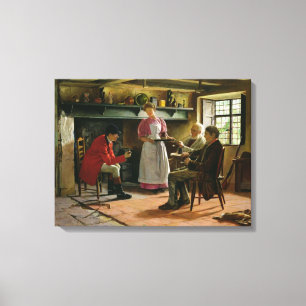 Inside the Lygon Arms, Broadway, 1896 Canvas Print