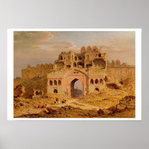 Inside the Main Entrance of the Purana Qila, Delhi Poster