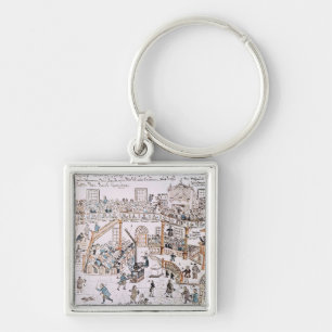 Inside the Old Lutheran Church, York County, 1800 Key Ring
