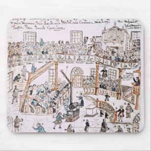 Inside the Old Lutheran Church, York County, 1800 Mouse Mat