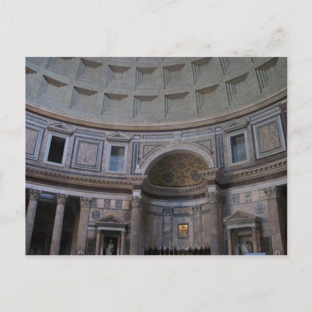 Inside the Pantheon Postcard (Front)