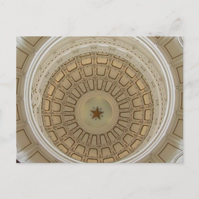 Inside the rotunda at the Texas Capitol Postcard (Front)