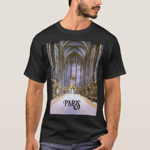 Inside the Sainte-Chapelle in Paris (1900) T-Shirt