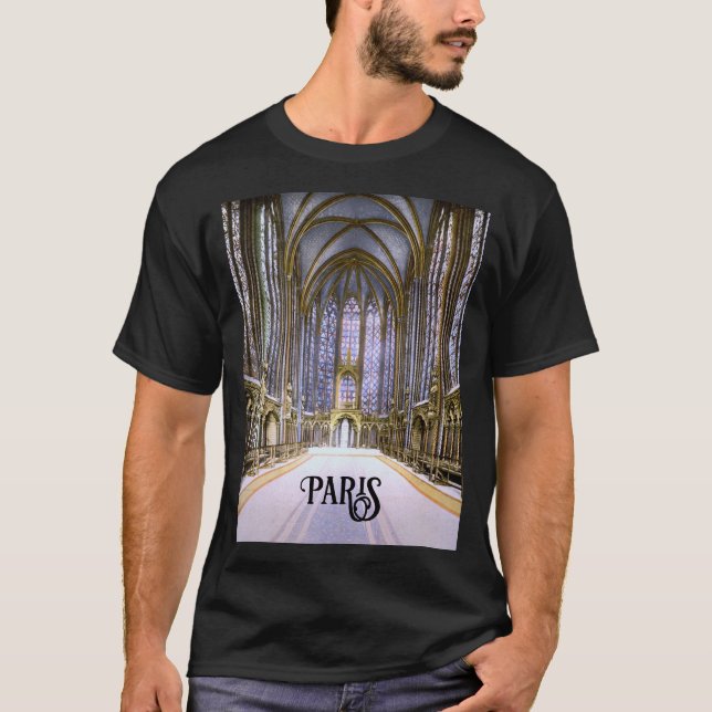 Inside the Sainte-Chapelle in Paris (1900) T-Shirt (Front)