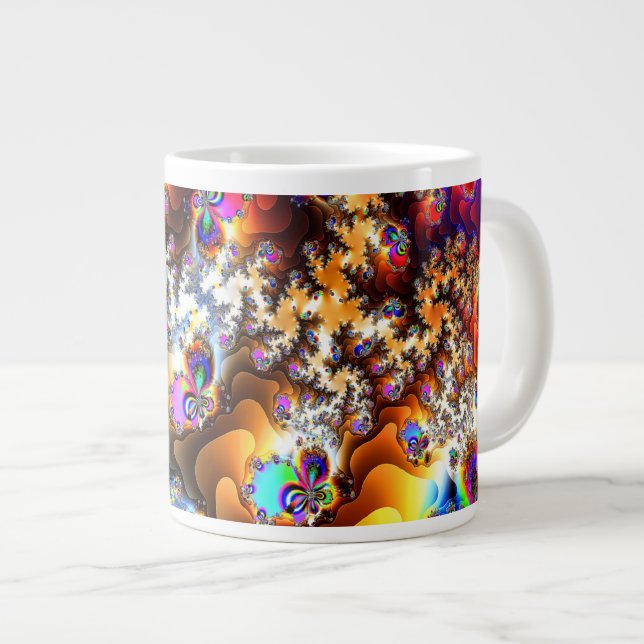 'Inside the Singularity' Large Coffee Mug (Front Right)