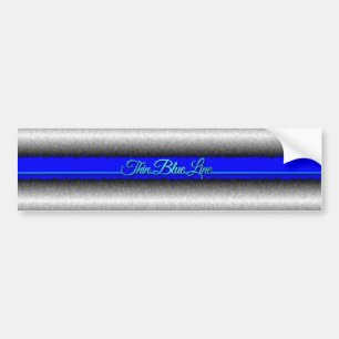 Inside the Thin Blue Line 3D Bumper Sticker