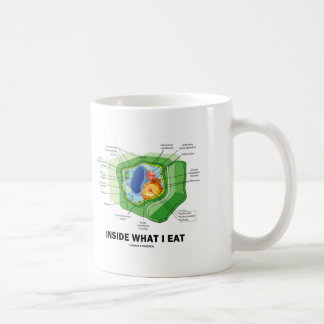 Inside What I Eat (Plant Cell Vegetarian Humour) Coffee Mug