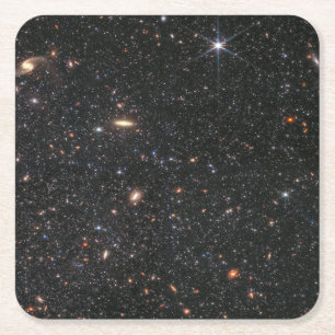 Inside WLM Dwarf Galaxy NIRCam JWST Square Paper Coaster