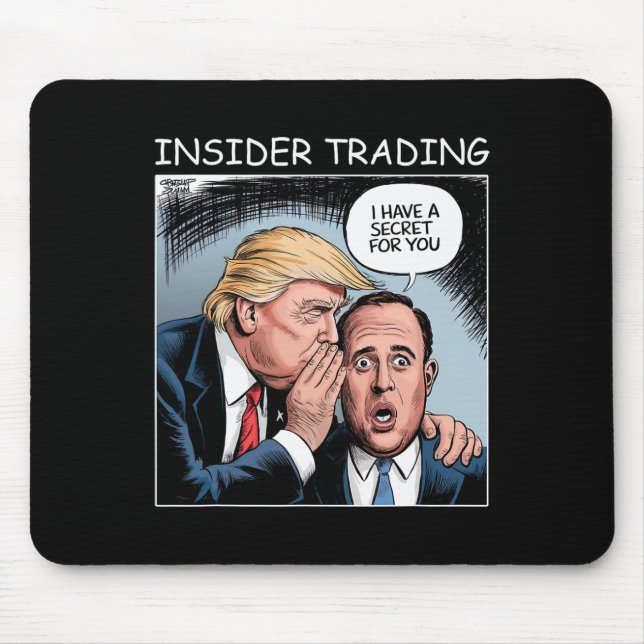 Insider Trading Trump - Funny  Mouse Mat (Front)
