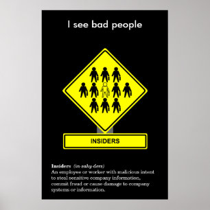 Insiders Security Awareness Poster
