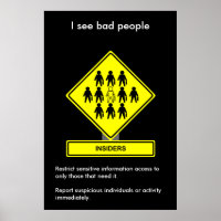 Insiders Security Awareness Poster