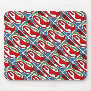 "Insides Out" Tiled Image Abstract Design Mousepad