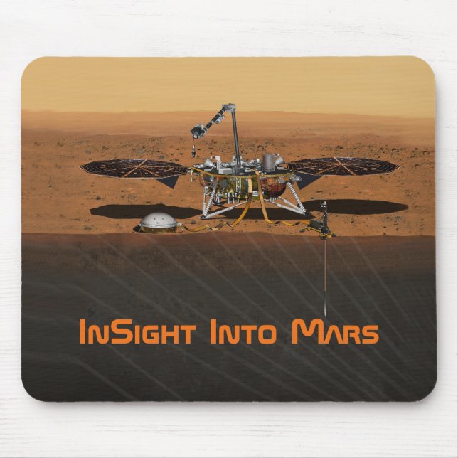 InSight Mars Lander Mission Mouse Mat (Front)
