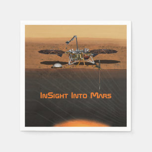 InSight Mars Lander Mission Napkin