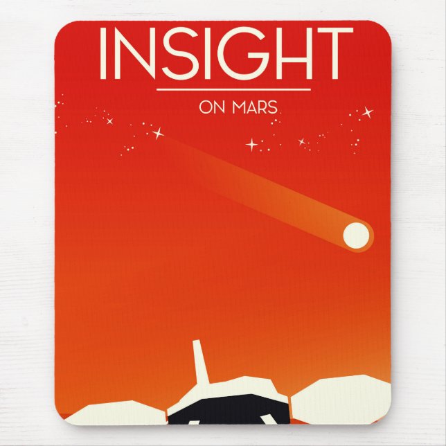 Insight Mars Lander Space Art Mouse Mat (Front)