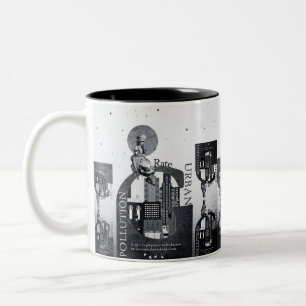Insights on life in the city Two-Tone coffee mug