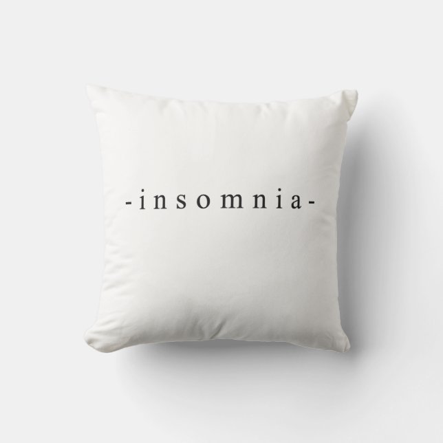 Insomnia design cushion (Front)