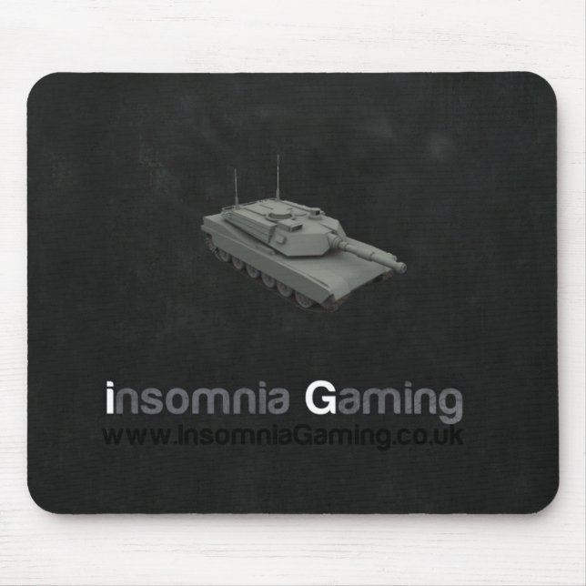 Insomnia Gaming Tank Mousemat. Mouse Mat (Front)