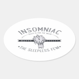 Insomniac Oval Sticker