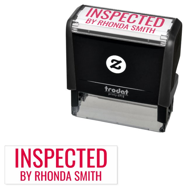 Inspected by Name Self-inking Stamp (In Situ)