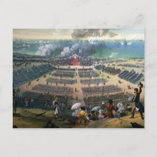 Inspecting the Troops Postcard