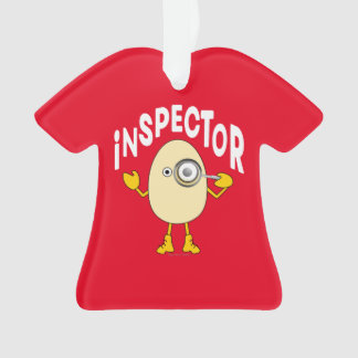 Inspector Egghead Text Ornament