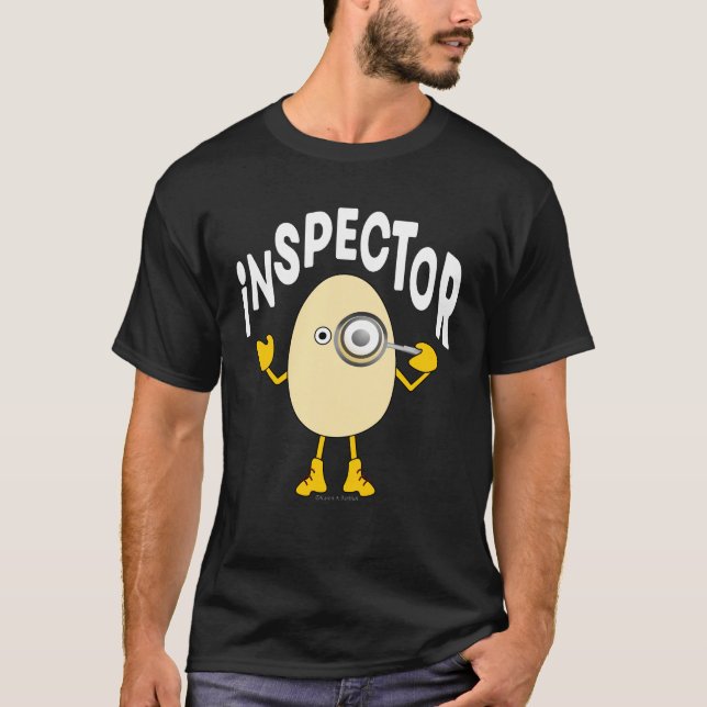 Inspector Egghead Text T-Shirt (Front)