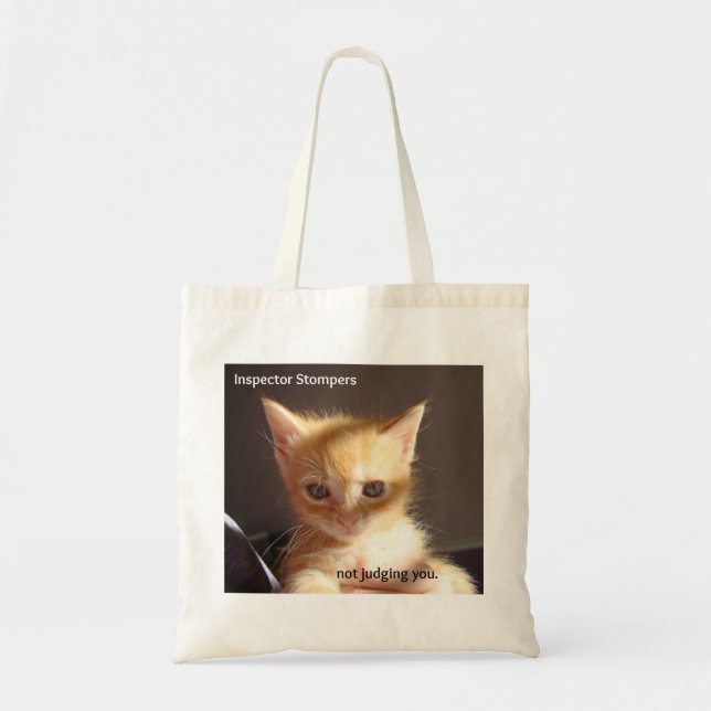 Inspector Stompers, not judging you Tote Bag (Front)