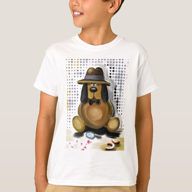 Inspector Woof T-Shirt Dog - Fun (Front)