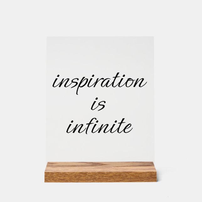 Inspiration Acrylic Sign (Front)